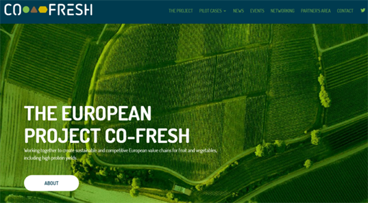 Elindult a weboldal és a hírlevél – Co-Fresh projekt