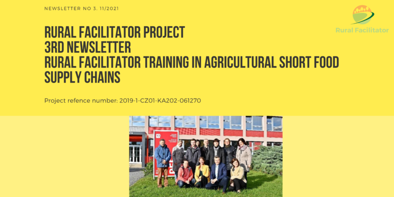 3rd newsletter of the Rural Facilitator Erasmus+ project!