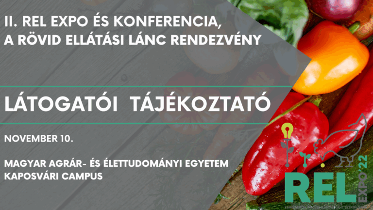 TÁJÉKOZTATÓ LÁTOGATÓK RÉSZÉRE –  II. REL EXPO ÉS KONFERENCIA – A RÖVID ELLÁTÁSI LÁNC RENDEZVÉNY
