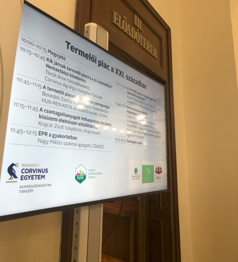 Nagyszámú érdeklődés a Termelői piac a XXI. században c. szakmai konferencián és piacbemutatón