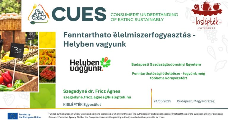 Előadás a CUES-ről és a magyar beavatkozásokról a Budapesti Gazdasági Egyetemen