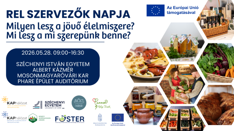 REL Szervezők Napja 2026  –  Milyen lesz a jövő élelmiszere? És mi lesz a mi szerepünk benne?