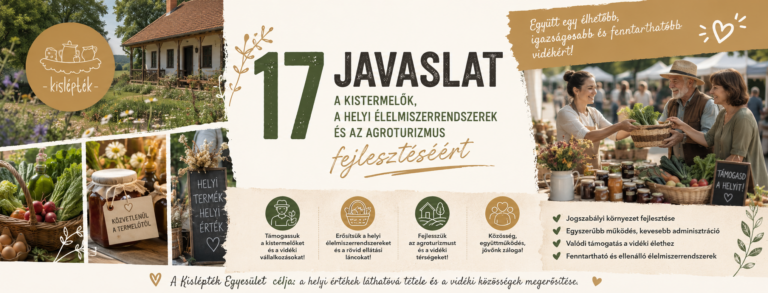 17 javaslat a kistermelők, a helyi élelmiszerrendszerek és az agroturizmus fejlesztéséért